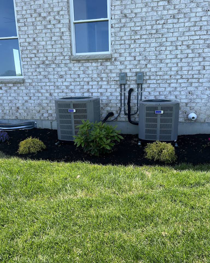 two ac units outside
